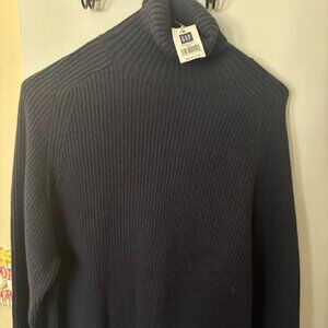 NEW GAP Men's Medium Blue Heavy Turtleneck Sweater